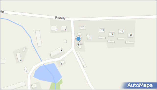 Rodele, Rodele, 9, mapa Rodele