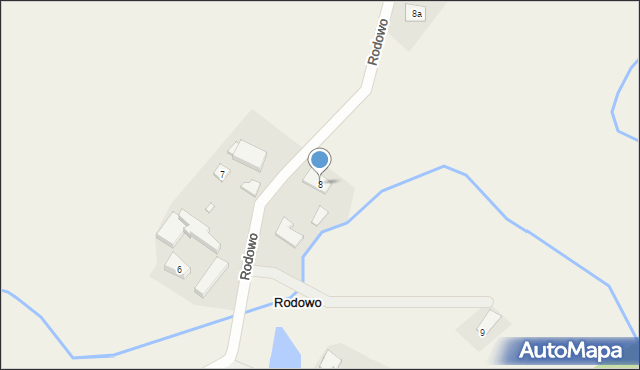 Rodowo, Rodowo, 8, mapa Rodowo