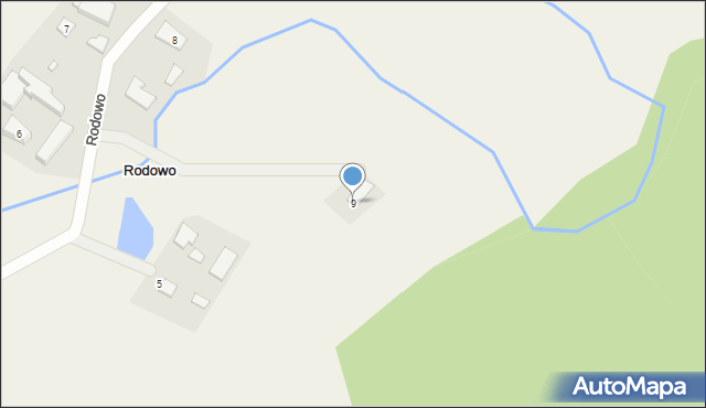 Rodowo, Rodowo, 9, mapa Rodowo
