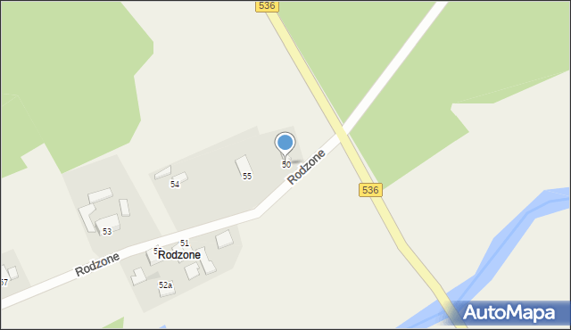 Rodzone, Rodzone, 50, mapa Rodzone