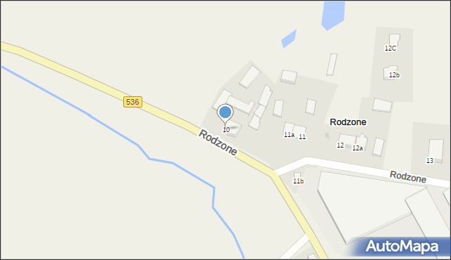 Rodzone, Rodzone, 10, mapa Rodzone