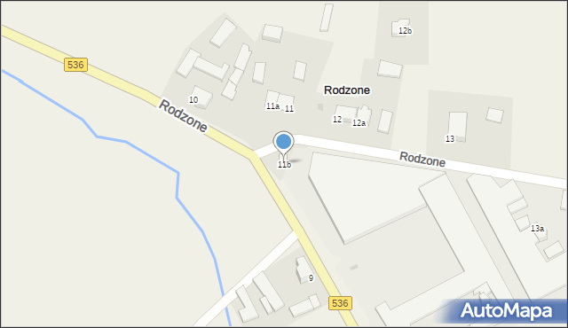 Rodzone, Rodzone, 11b, mapa Rodzone