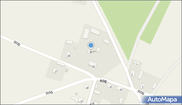Róg, Róg, 50, mapa Róg