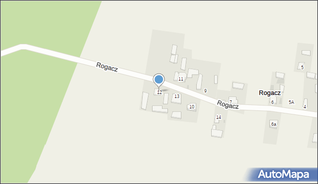 Rogacz, Rogacz, 12, mapa Rogacz