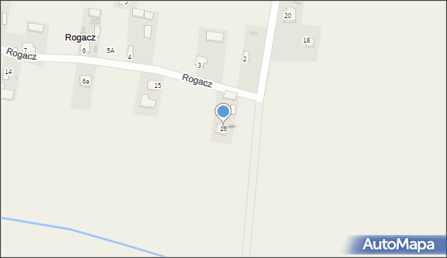 Rogacz, Rogacz, 16, mapa Rogacz