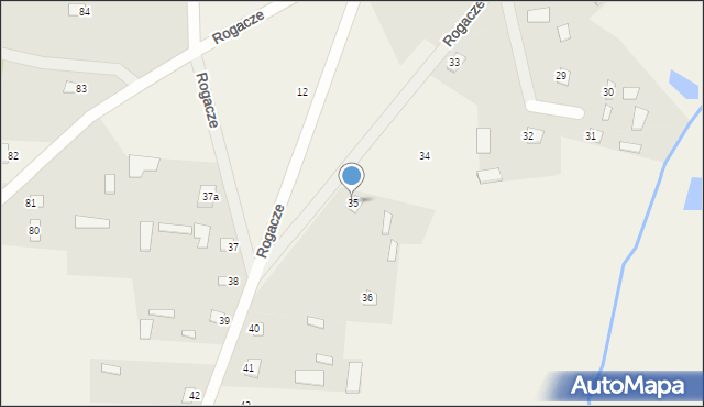 Rogacze, Rogacze, 35, mapa Rogacze