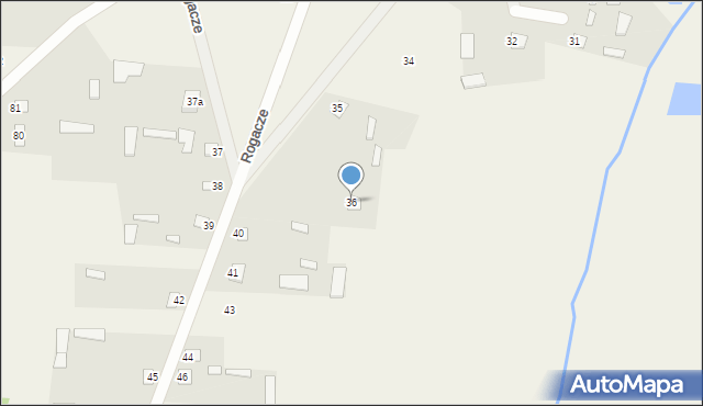 Rogacze, Rogacze, 36A, mapa Rogacze