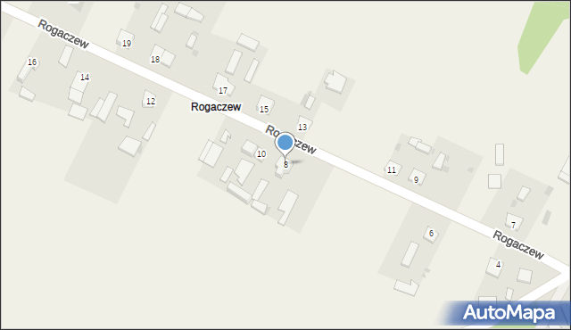 Rogaczew, Rogaczew, 8, mapa Rogaczew