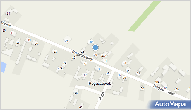 Rogaczówek, Rogaczówek, 29, mapa Rogaczówek