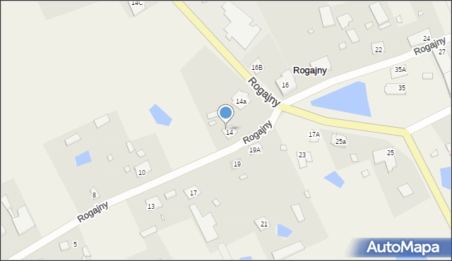 Rogajny, Rogajny, 14e, mapa Rogajny