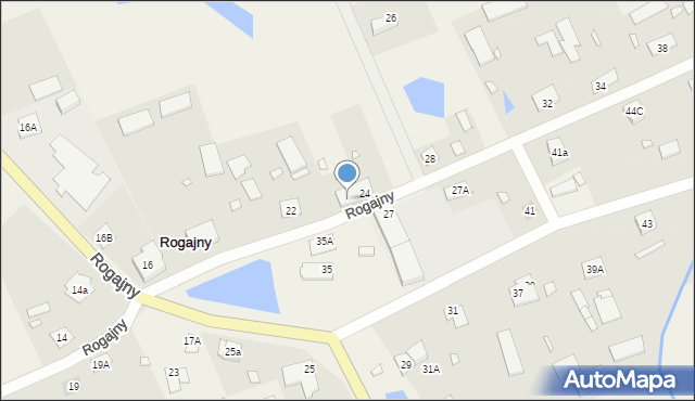 Rogajny, Rogajny, 24A, mapa Rogajny