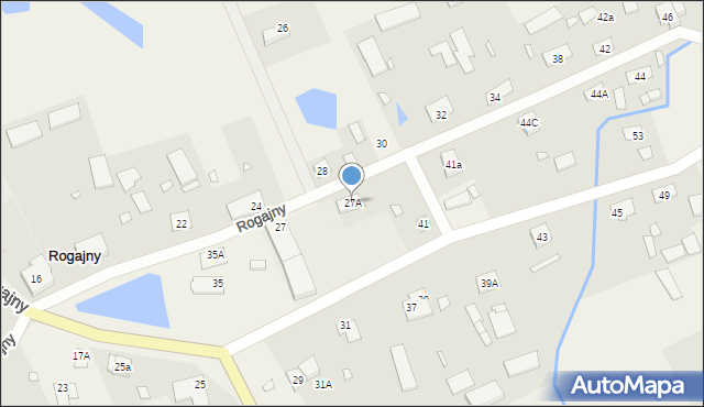 Rogajny, Rogajny, 27A, mapa Rogajny