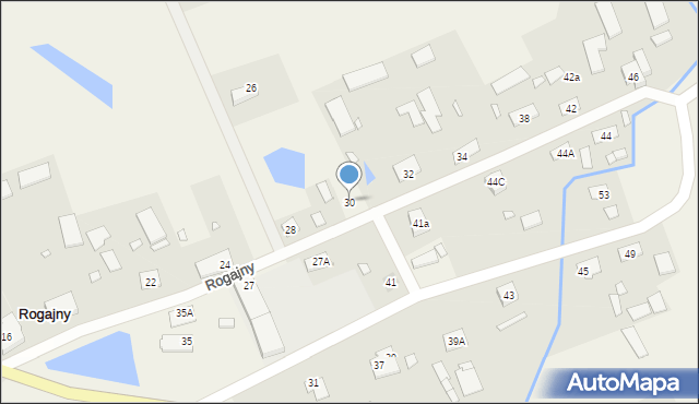 Rogajny, Rogajny, 30, mapa Rogajny