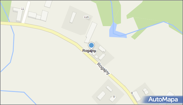 Rogajny, Rogajny, 10, mapa Rogajny