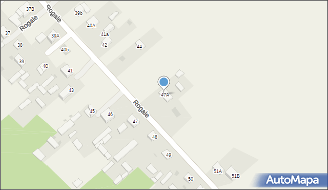 Rogale, Rogale, 47A, mapa Rogale