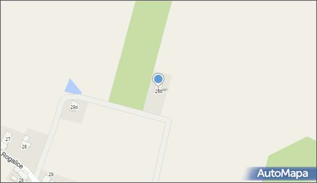 Rogalice, Rogalice, 29b, mapa Rogalice