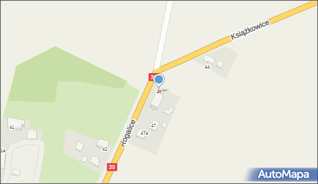Rogalice, Rogalice, 46, mapa Rogalice