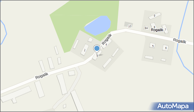 Rogalik, Rogalik, 3, mapa Rogalik
