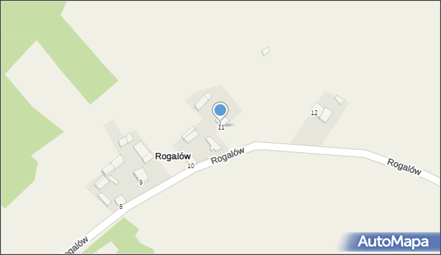 Rogalów, Rogalów, 11, mapa Rogalów