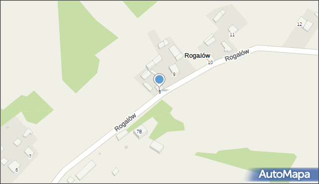 Rogalów, Rogalów, 8, mapa Rogalów