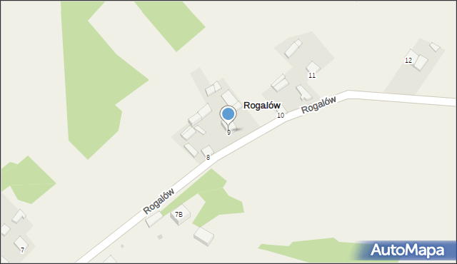 Rogalów, Rogalów, 9, mapa Rogalów