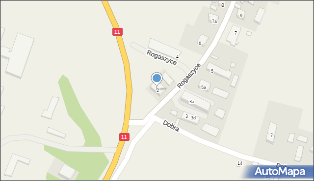 Rogaszyce, Rogaszyce, 2, mapa Rogaszyce
