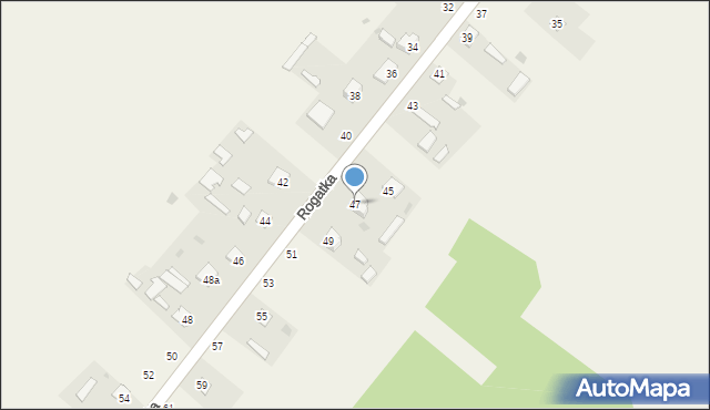 Rogatka, Rogatka, 47, mapa Rogatka