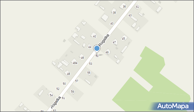 Rogatka, Rogatka, 51, mapa Rogatka