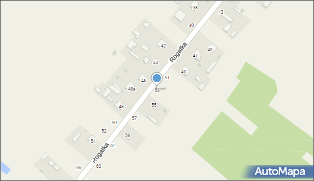 Rogatka, Rogatka, 53, mapa Rogatka