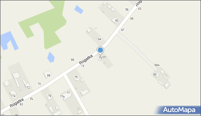 Rogatka, Rogatka, 71, mapa Rogatka