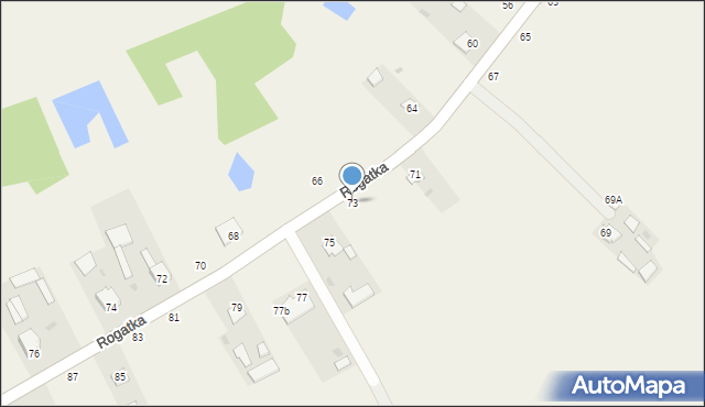 Rogatka, Rogatka, 73, mapa Rogatka