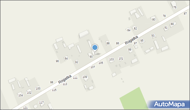 Rogatka, Rogatka, 90a, mapa Rogatka