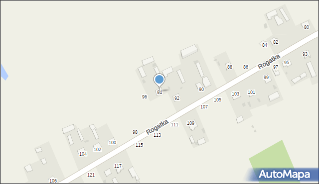Rogatka, Rogatka, 94, mapa Rogatka