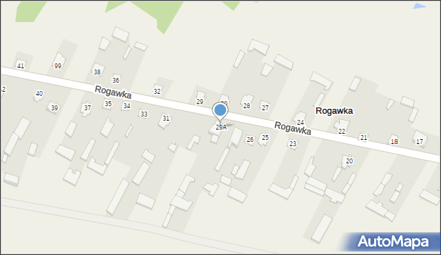 Rogawka, Rogawka, 29A, mapa Rogawka