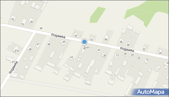 Rogawka, Rogawka, 42, mapa Rogawka