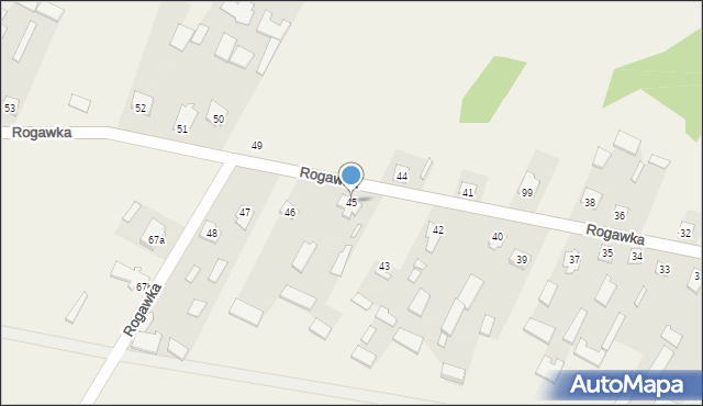Rogawka, Rogawka, 45, mapa Rogawka