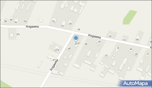 Rogawka, Rogawka, 47, mapa Rogawka