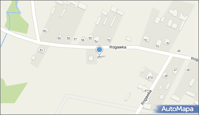 Rogawka, Rogawka, 67c, mapa Rogawka