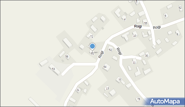 Rogi, Rogi, 61, mapa Rogi