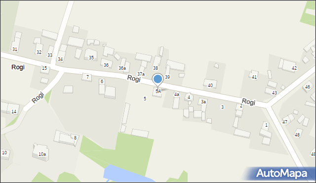 Rogi, Rogi, 5A, mapa Rogi