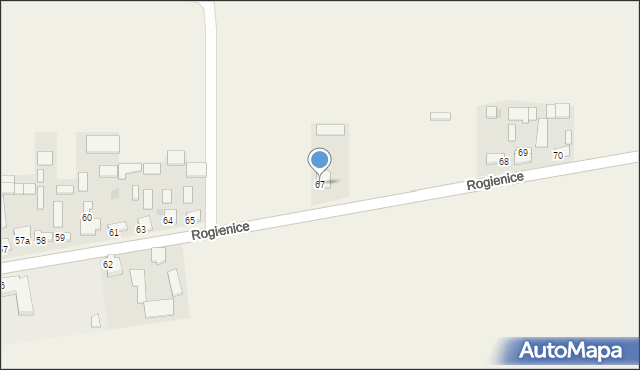 Rogienice, Rogienice, 67, mapa Rogienice