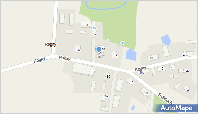 Rogity, Rogity, 36, mapa Rogity