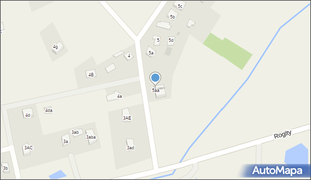 Rogity, Rogity, 5aa, mapa Rogity