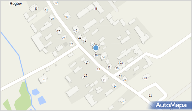 Rogów, Rogów, 36, mapa Rogów