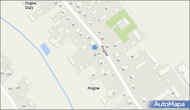 Rogów, Rogów, 45, mapa Rogów