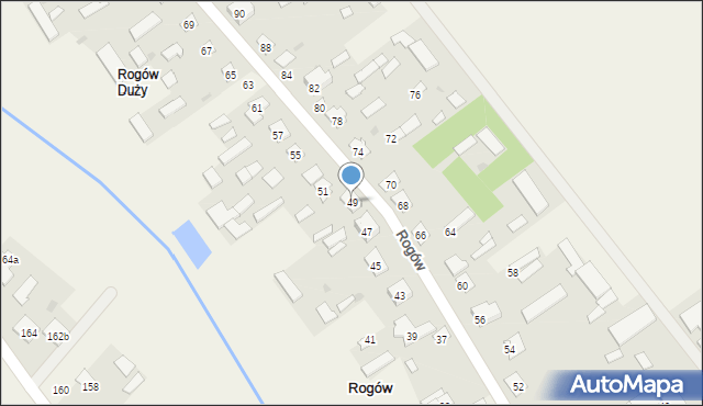 Rogów, Rogów, 49, mapa Rogów
