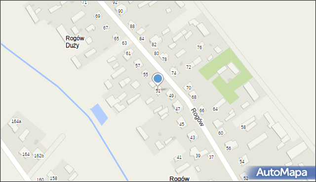 Rogów, Rogów, 51, mapa Rogów