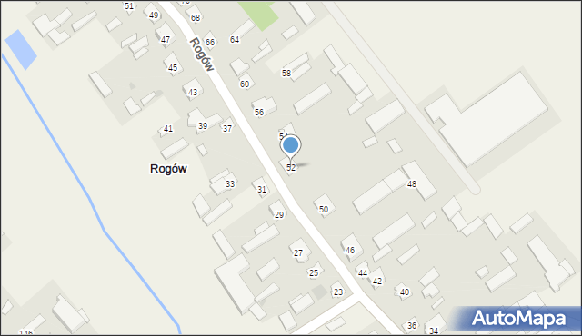 Rogów, Rogów, 52, mapa Rogów