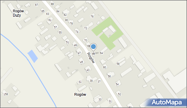 Rogów, Rogów, 66, mapa Rogów