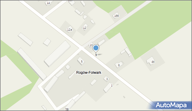 Rogów, Rogów, 8, mapa Rogów